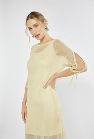 Siateczkowa sukienka damska