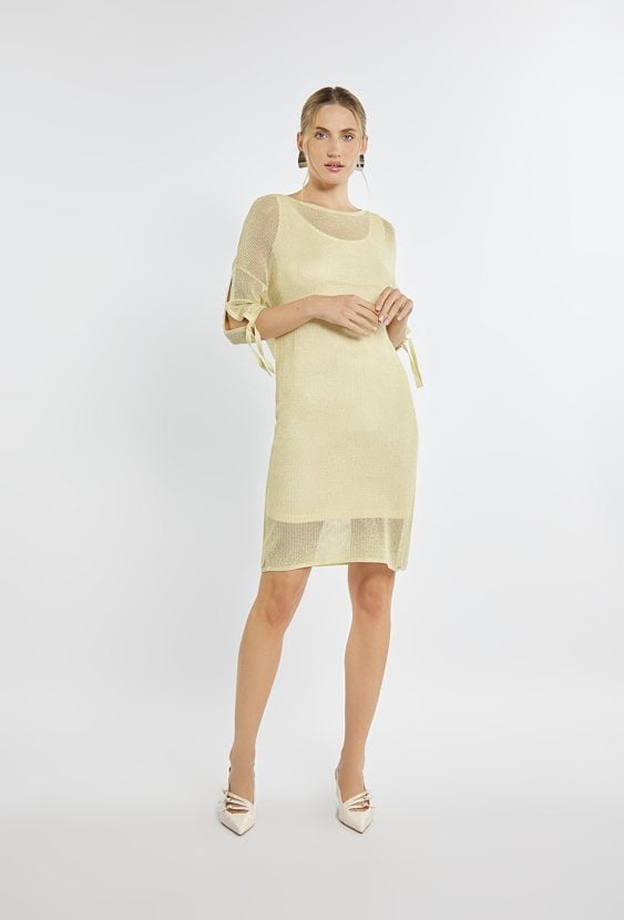 Siateczkowa sukienka damska