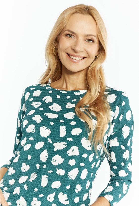 Wzorzysta bluzka damska