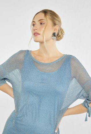 Siateczkowa sukienka damska