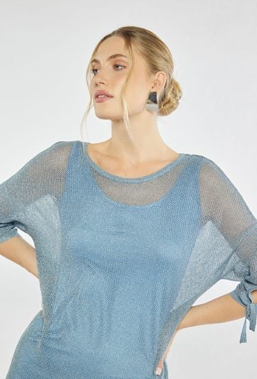 Siateczkowa sukienka damska