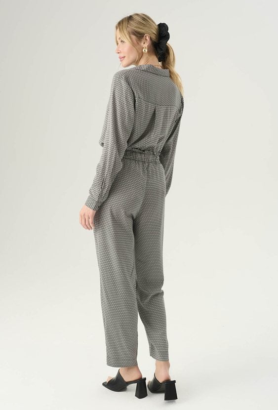 Luźne spodnie z wiskozy