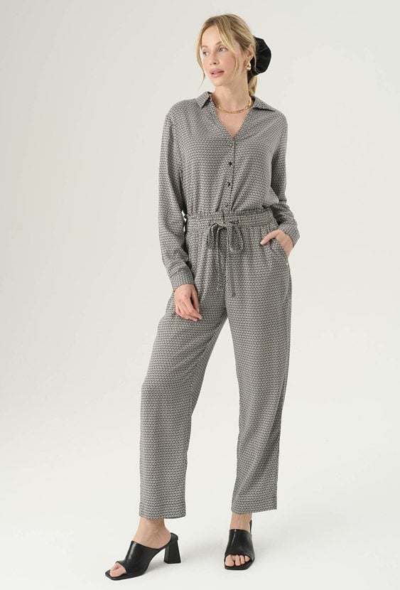 Luźne spodnie z wiskozy