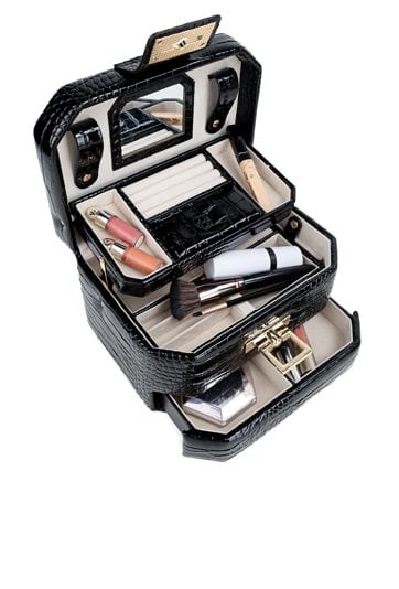 Elegancki kuferek z lusterkiem