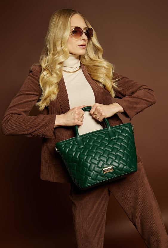 Pikowana torba typu shopper