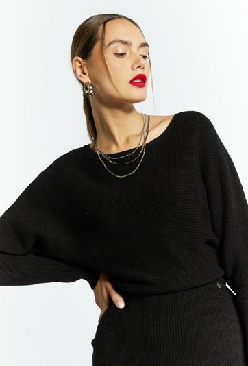 Swetrowa sukienka damska