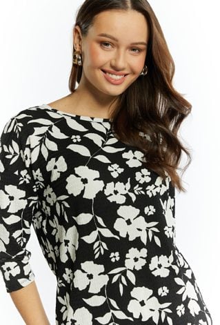 Wzorzysta bluzka damska