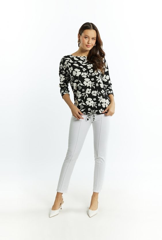 Wzorzysta bluzka damska