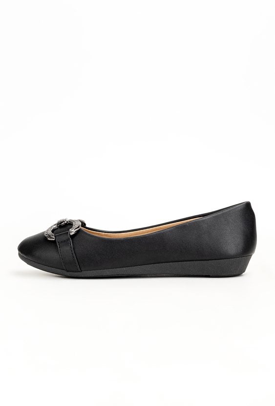 Czarne baleriny VALE