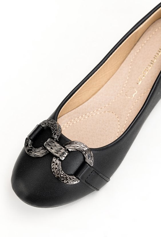 Czarne baleriny VALE