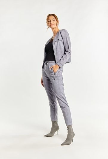 Spodnie damskie z imitacji zamszu