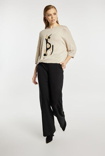 Sweter damski z wzorem