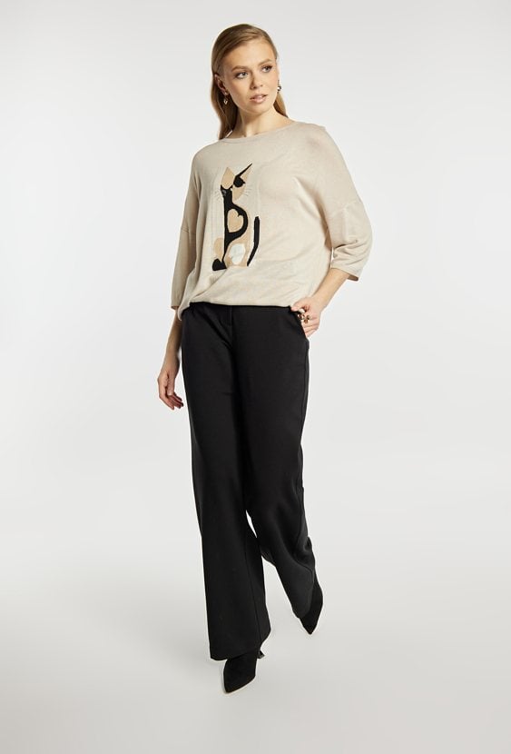 Sweter damski z wzorem