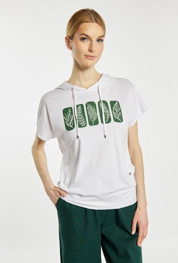 T-shirt z kapturem