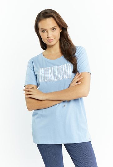 T-shirt damski o swobodnym kroju