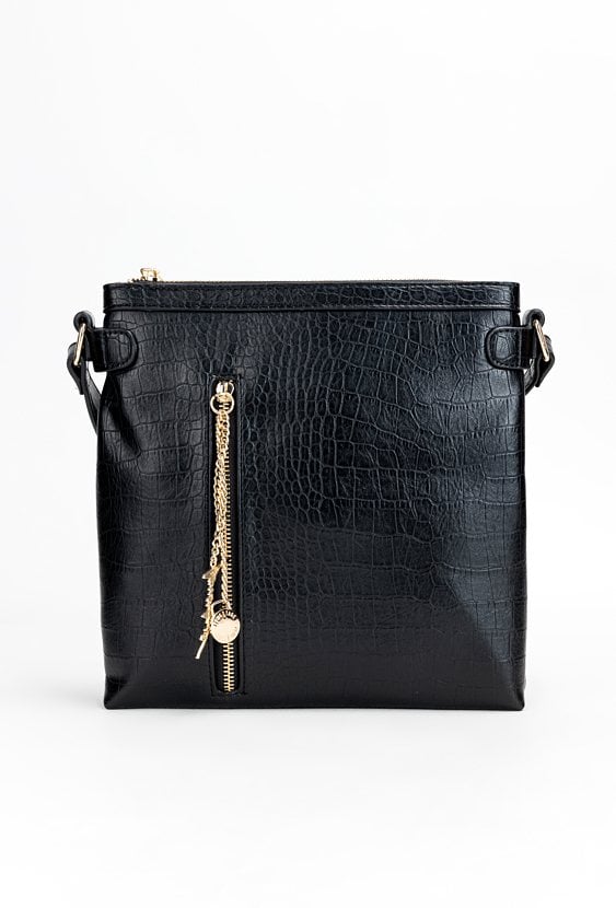 Torba damska z ozdobnym suwakiem