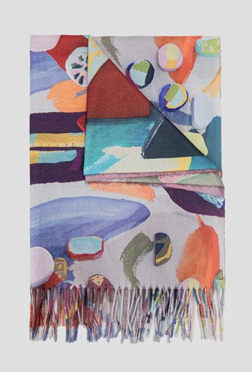 Kolorowy szal damski