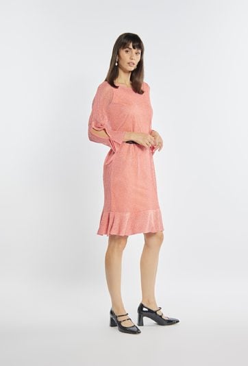 Sukienka midi z siateczki