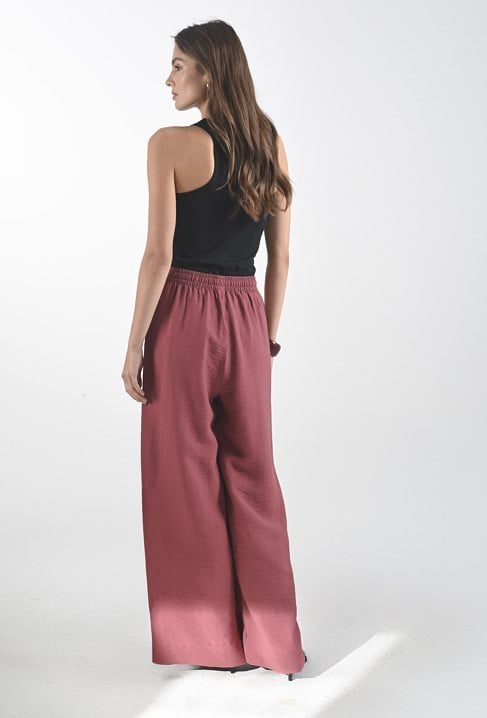 Szerokie spodnie z wiskozy