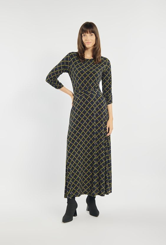 Sukienka maxi z wzorem