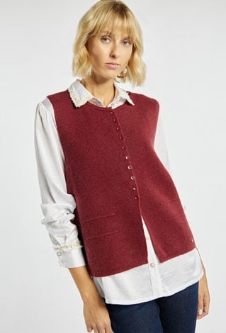 Stylowy sweter bez rękawów