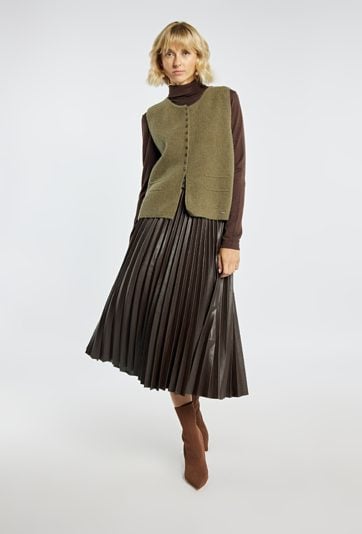 Stylowy sweter bez rękawów