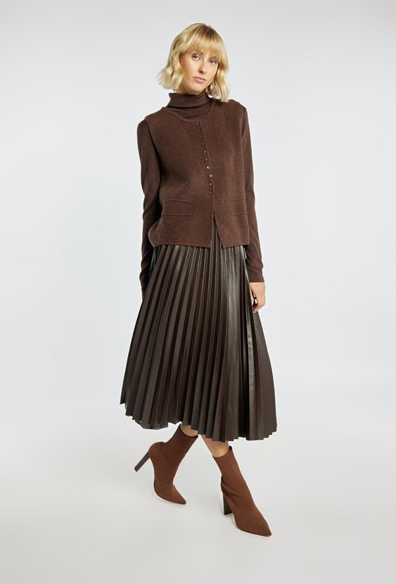 Stylowy sweter bez rękawów