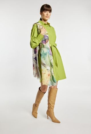 Koszulowa sukienka z bawełną