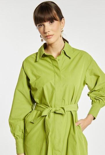 Koszulowa sukienka z bawełną