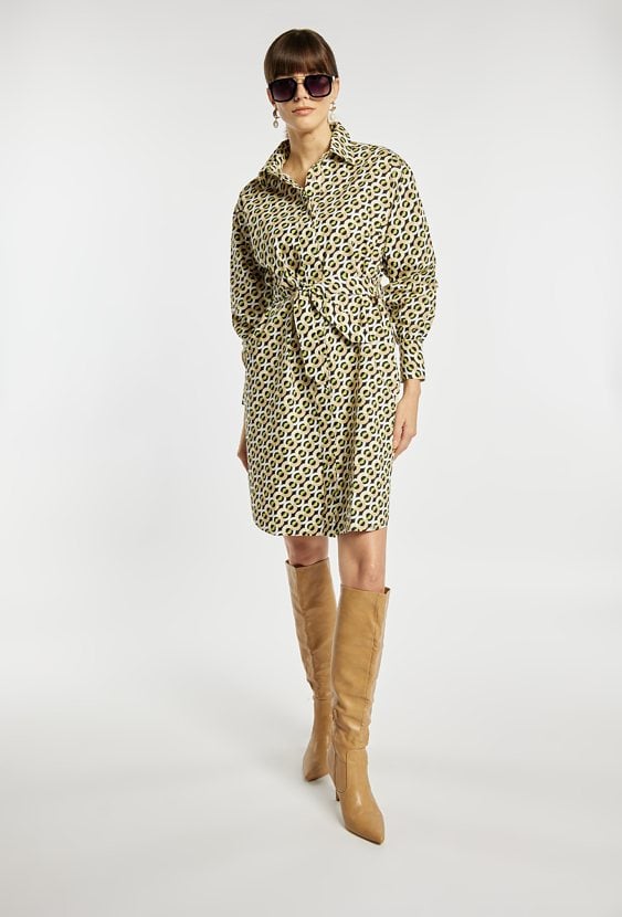 Koszulowa sukienka z bawełny