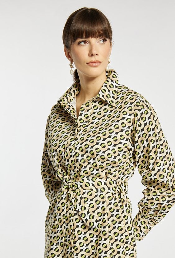 Koszulowa sukienka z bawełny