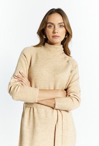 Swetrowa sukienka damska