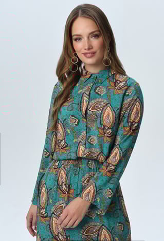 Wiskozowa koszula w  paisley