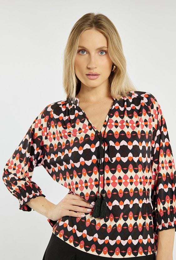 Bluzka damska z wzorem