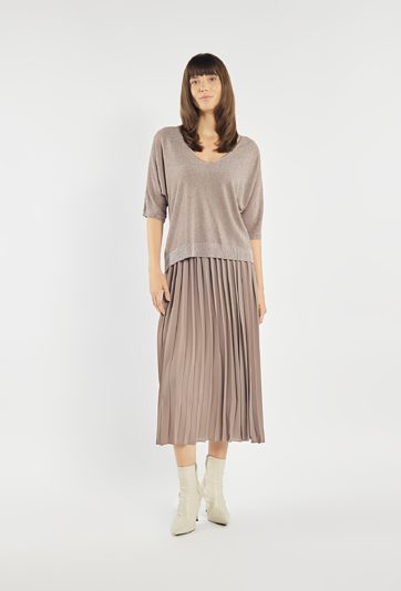 Szykowna sukienka z swetrem