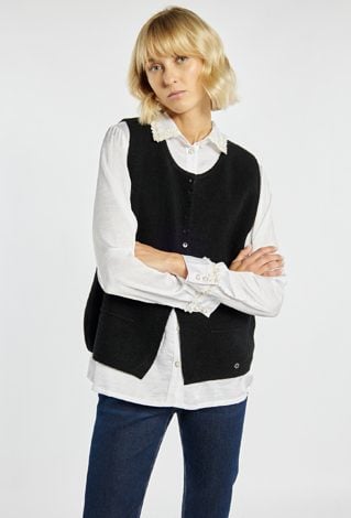 Stylowy sweter bez rękawów