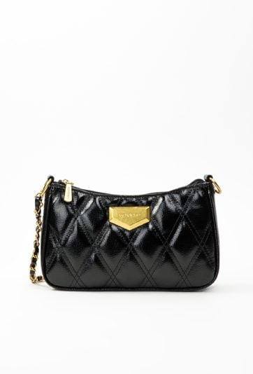 Mała torba damska z ozdobną blaszką