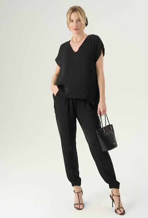 Stylowe spodnie o luźnym kroju