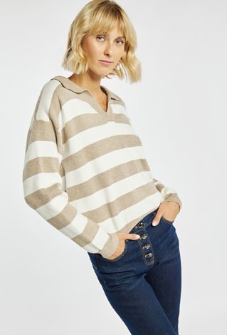 Sweter w szerokie pasy