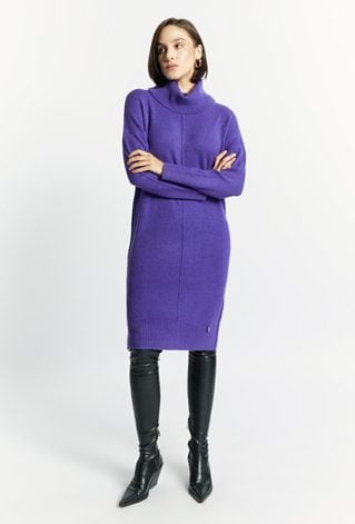 Swetrowa sukienka damska