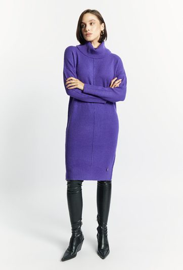 Swetrowa sukienka damska