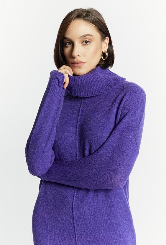 Swetrowa sukienka damska