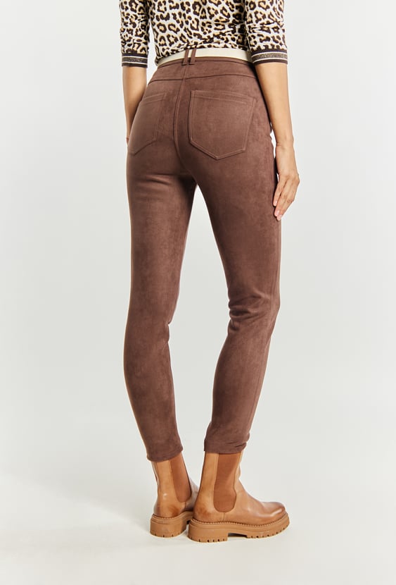 Zamszowe spodnie damskie