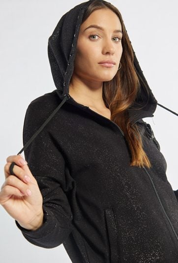 Rozpinana bluza z kapturem