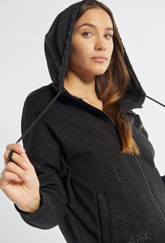 Rozpinana bluza z kapturem