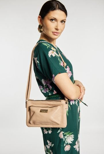 Trzykomorowa torba damska