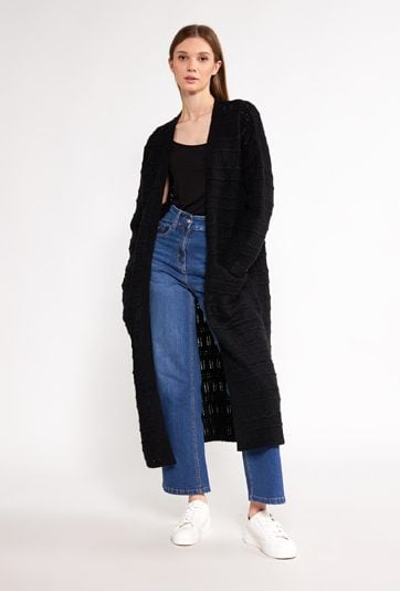 Długi sweter damski