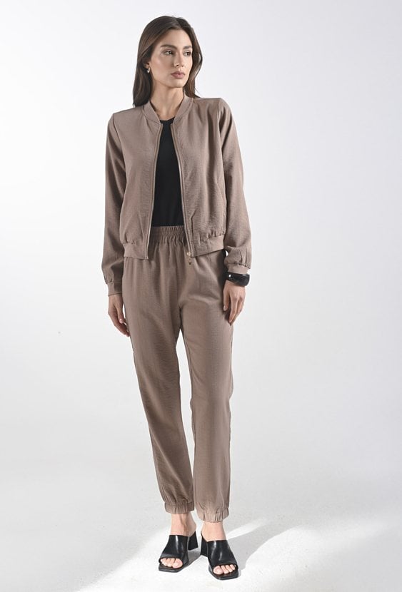 Długie spodnie z dodatkiem wiskozy