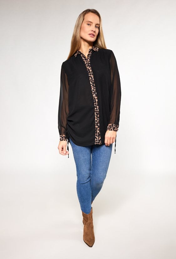 Elegancka bluzka z wstawkami