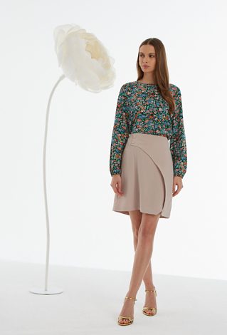 Bluzka w kwiatowy wzór